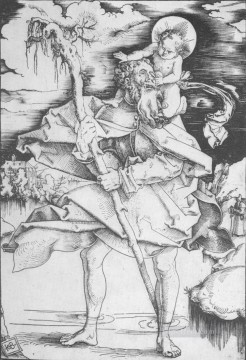 ハンス・バルドゥン Painting - セント・クリストファー・ルネサンスの画家 ハンス・バルドゥン